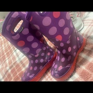 toddle girls bogs good condition size 11